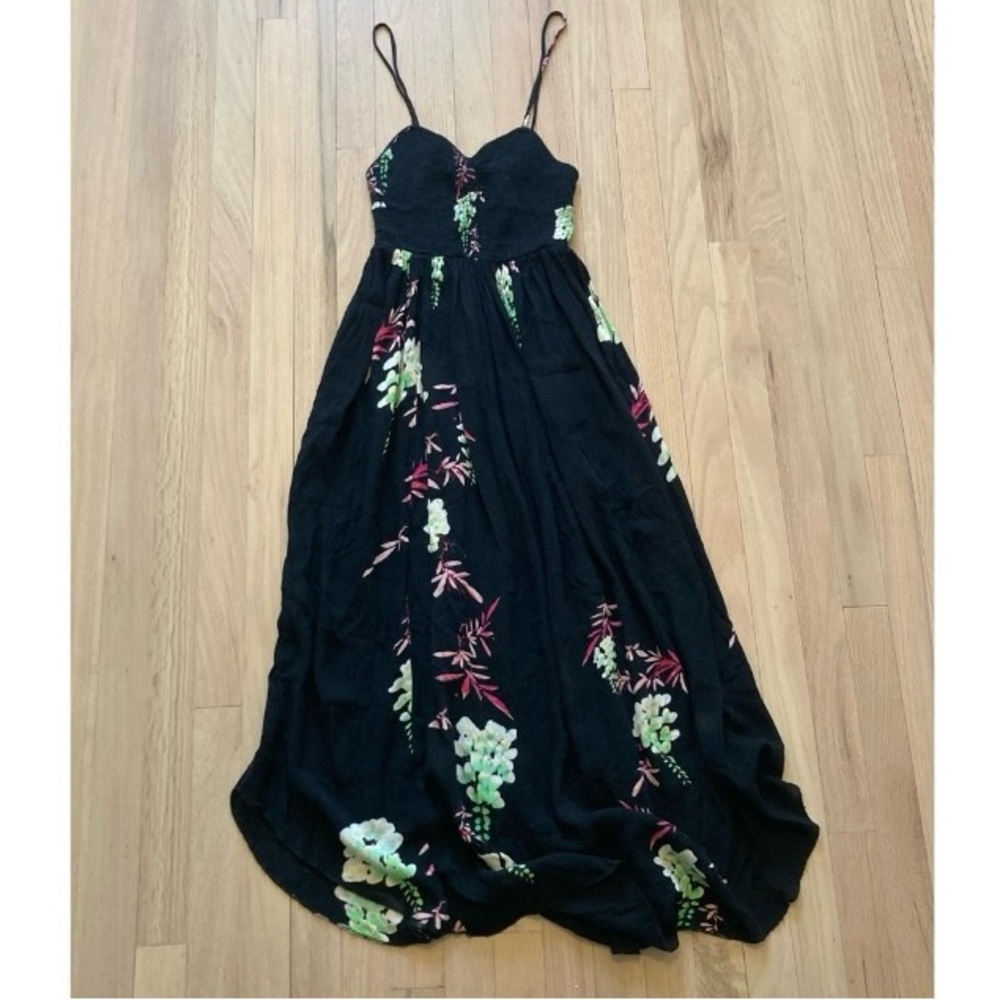 FREE PEOPLE 🖤 ‘Beau’ Floral Print Smocked Maxi Dress - Picture 10 of 16